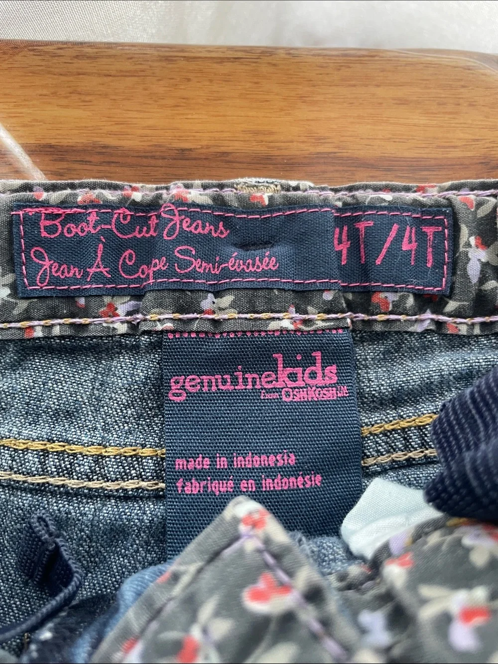 2 pair of denim Gymboree Oshkosh sizes 3T 4T Flare Boot Cut